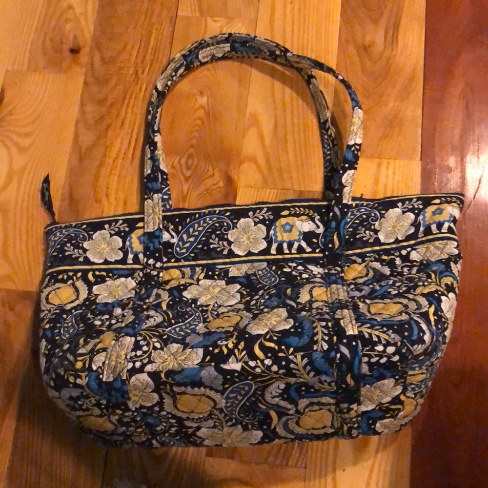 Vera Bradley Miller Tote Bag in Ellie Blue